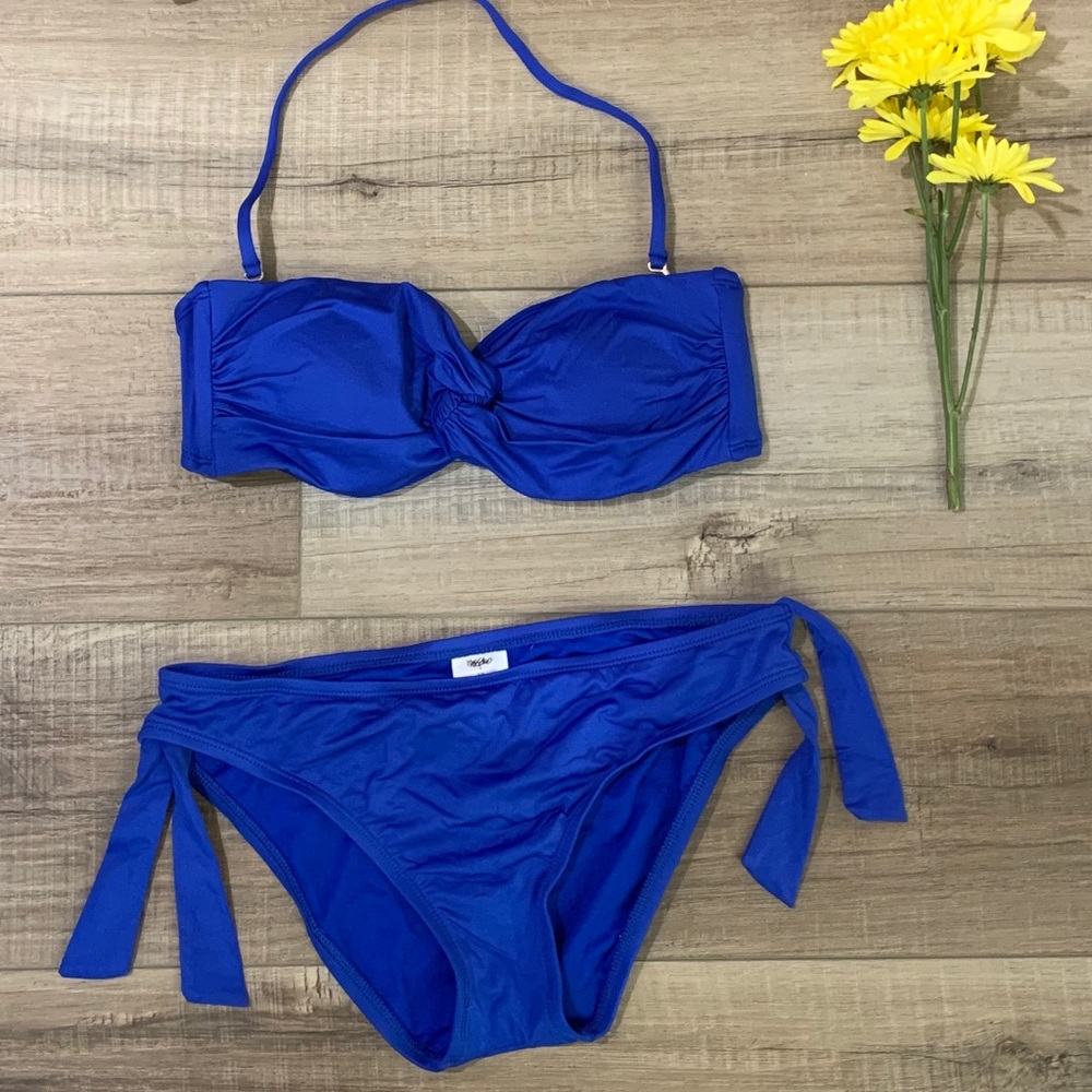 NWOT Target Mossimo Twist Bandeau Bikini sz Small